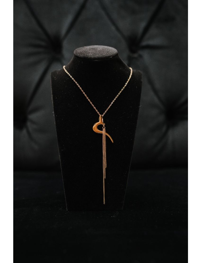 Colar em aço com pendente